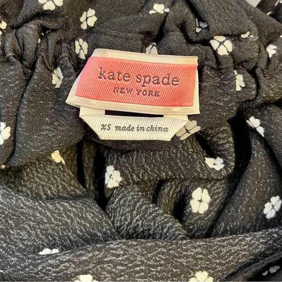 Kate Spade Tie Collar Tiny 4-Leaf clover Lightweight Tunic - Picture 8 of 9